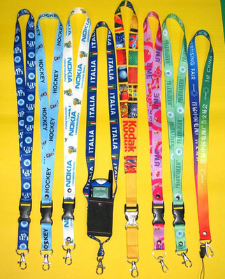  Wholesale woven lanyards made with logo