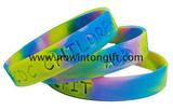 Swirled silicone bracelets