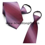 Fabric Polyester necktie with zipper