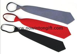  Polyester necktie with zipper