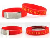 silicone wristbands with metal clip