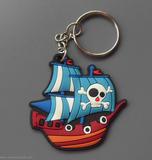 pirate ships/skull rubber keychains
